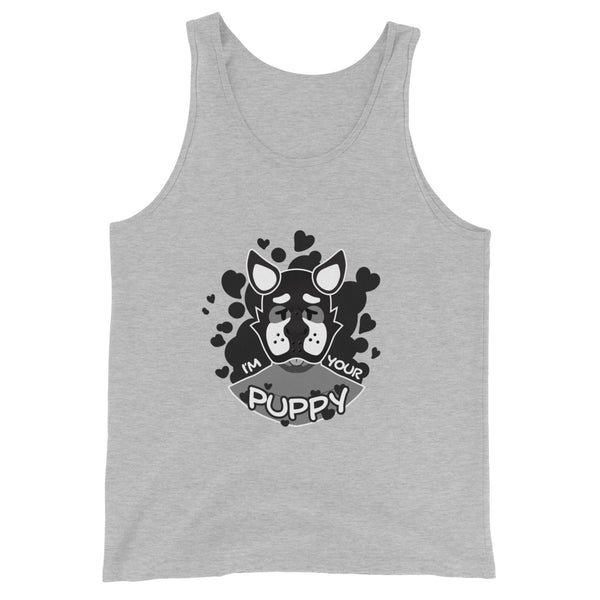 Your Puppy <3 Grayscale Unisex Tank Top