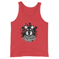 Your Puppy <3 Grayscale Unisex Tank Top