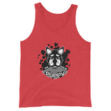 Your Puppy <3 Grayscale Unisex Tank Top