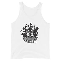 Your Puppy <3 Grayscale Unisex Tank Top